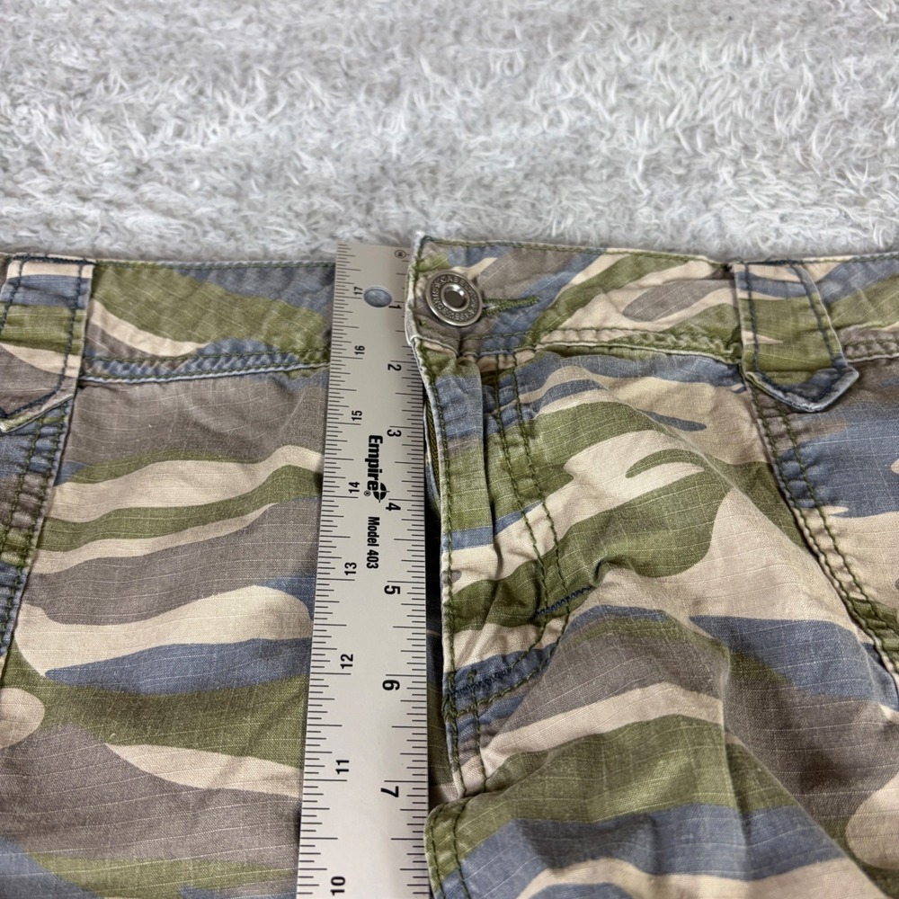 Cabelas Camo Cargo Shorts Womens 14 Green Camouflage Ripstop Outdoor Hiking - Picture 6 of 11